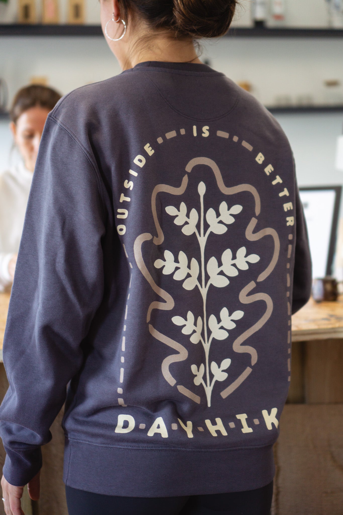 Oak Sweatshirt - Slate & Coffee
