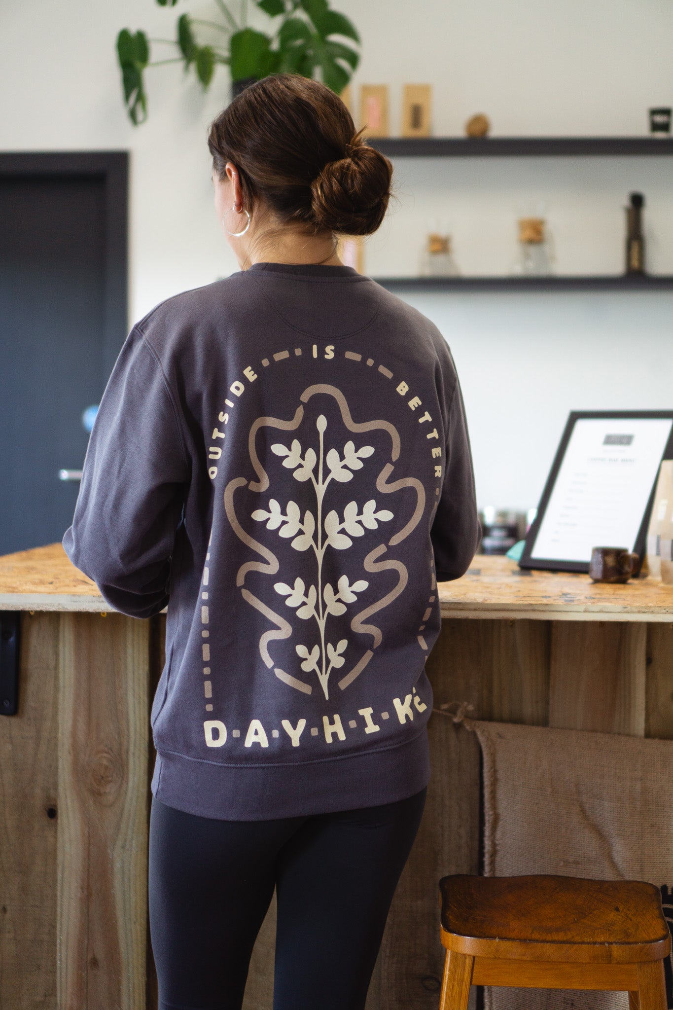 Oak Sweatshirt - Slate & Coffee
