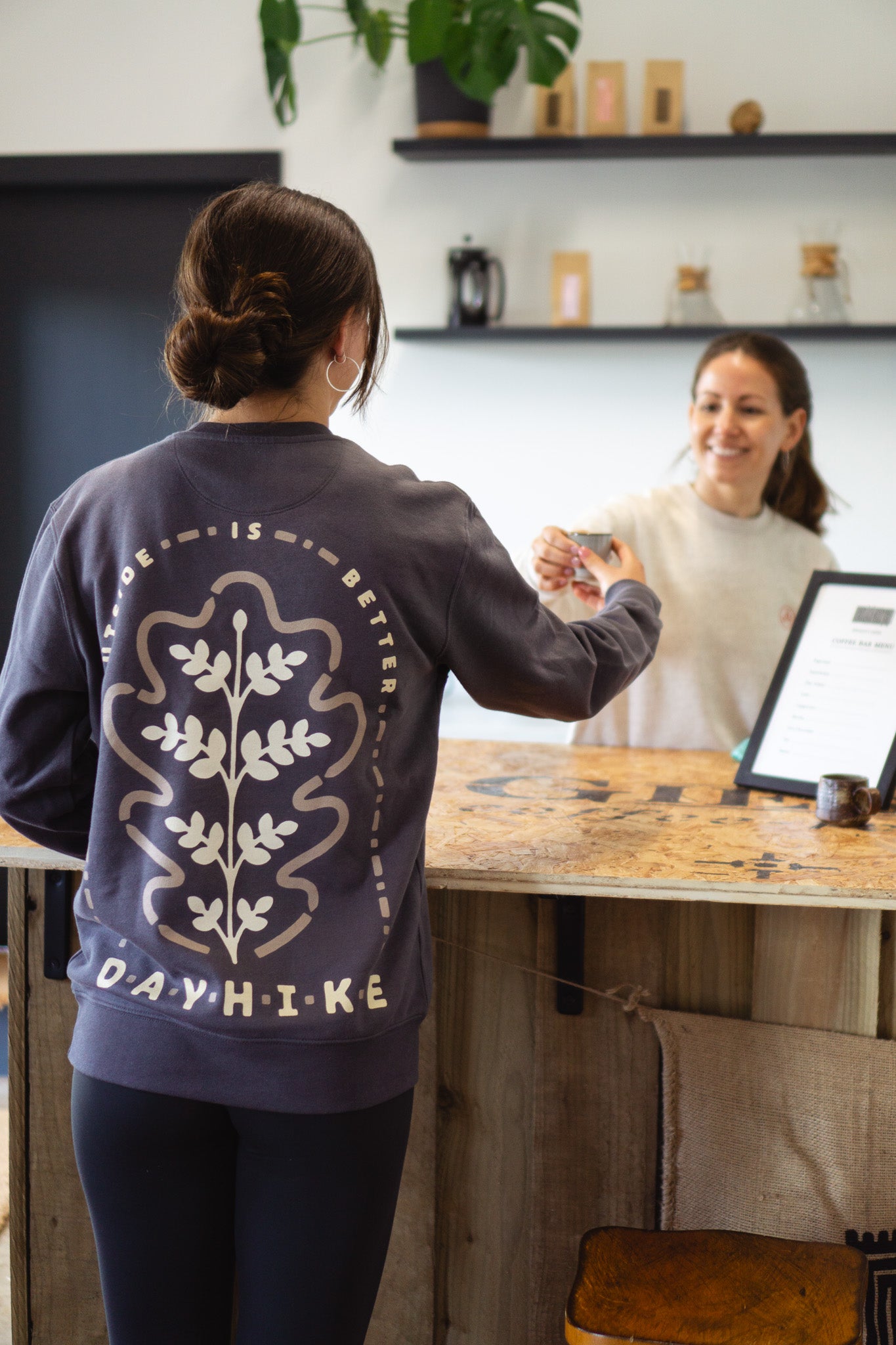 Oak Sweatshirt - Slate & Coffee